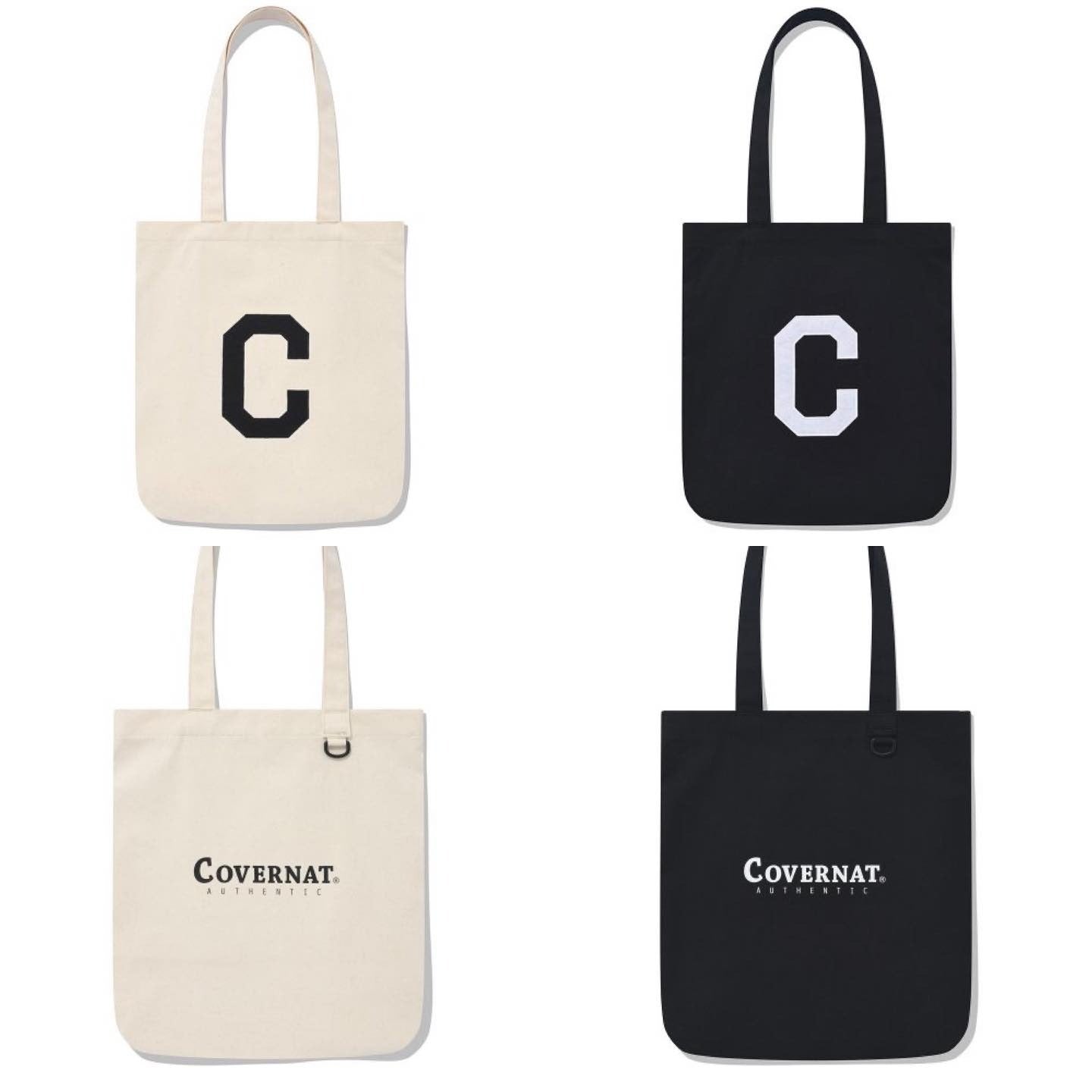 【一口價$256/個】韓國連線🇰🇷 韓國直送 COVERNAT Logo Canvas Tote Bag (大廠)