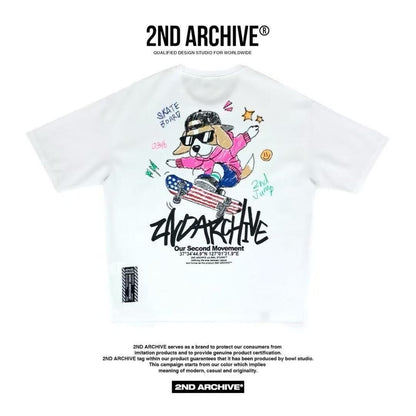 韓國直送 2ND ARCHIVE Board Beagle Crayon Tee