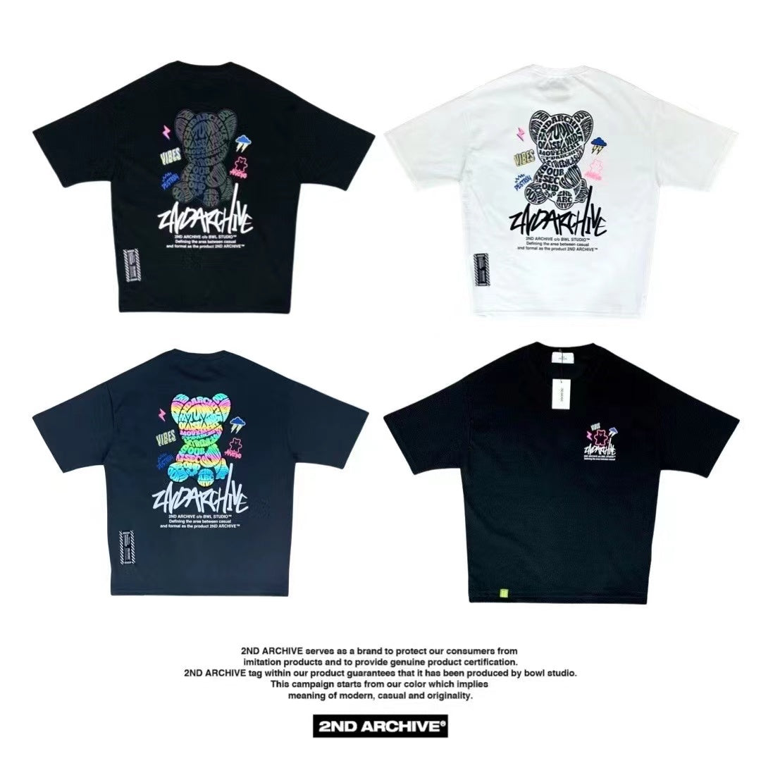 韓國直送🇰🇷 2ND ARCHIVE Vibe Bear Scotch T-shirt -3 Color