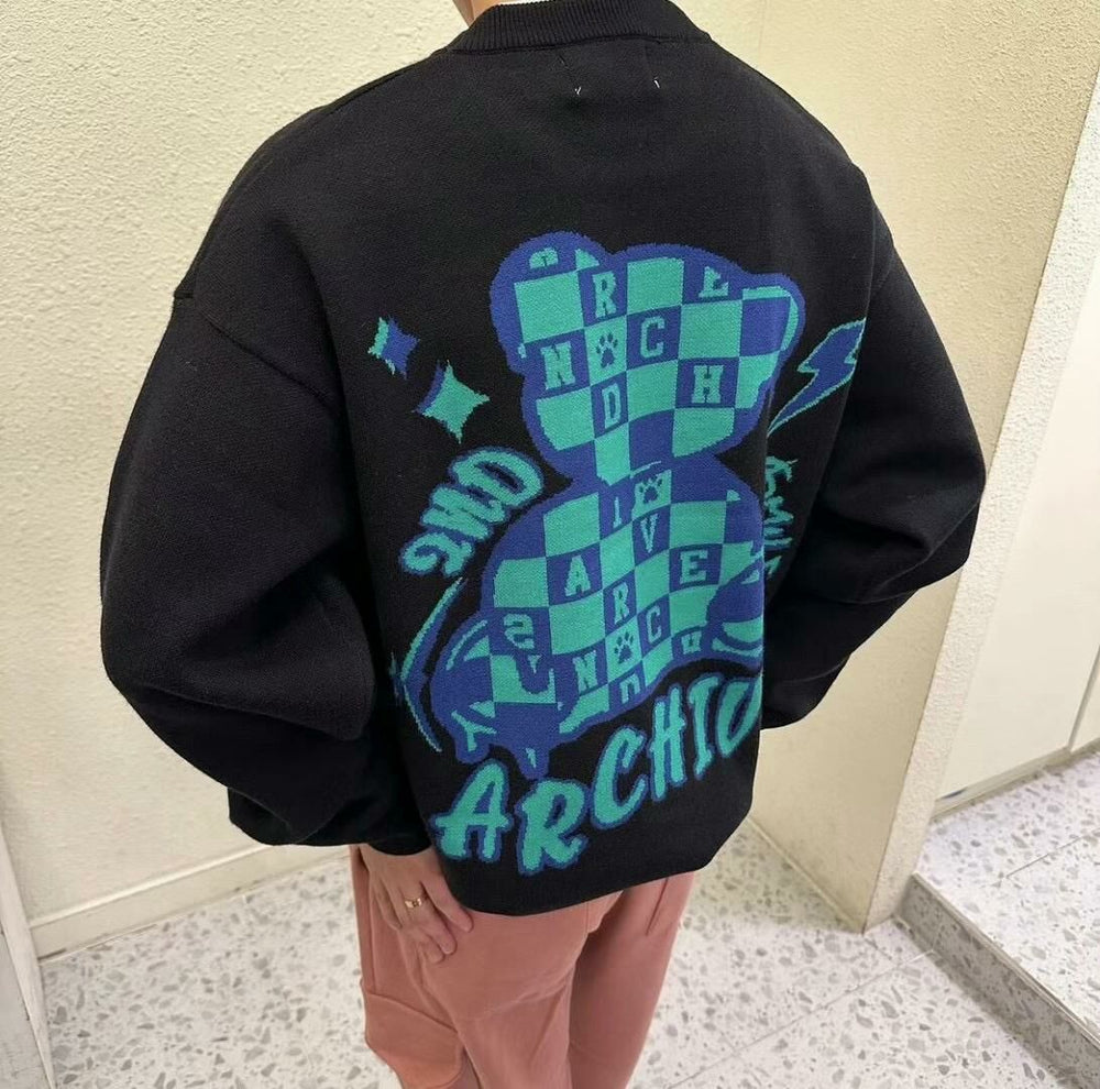韓國直送🇰🇷 2ND ARCHIVE Chess Bear Knit Sweater
