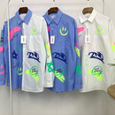 【一口價$399/件】🇰🇷韓國直送🇰🇷 2ND ARCHIVE Half Painting Print Shirt 2ND ARCHIVE