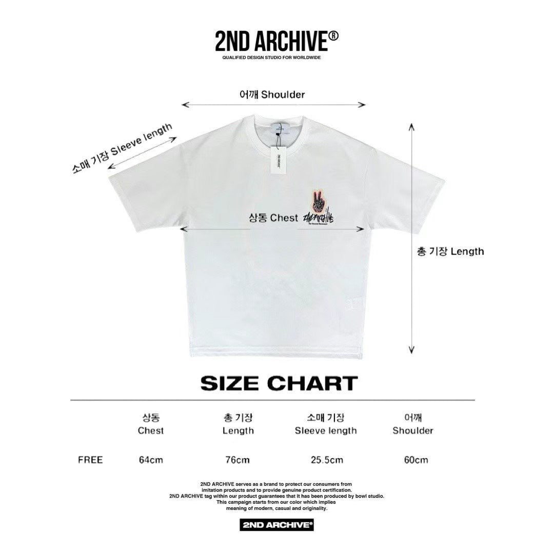 【一口價$277/件】🇰🇷韓國直送🇰🇷 2ND ARCHIVE V Finger Tee -3 Color APM 537 BOWL