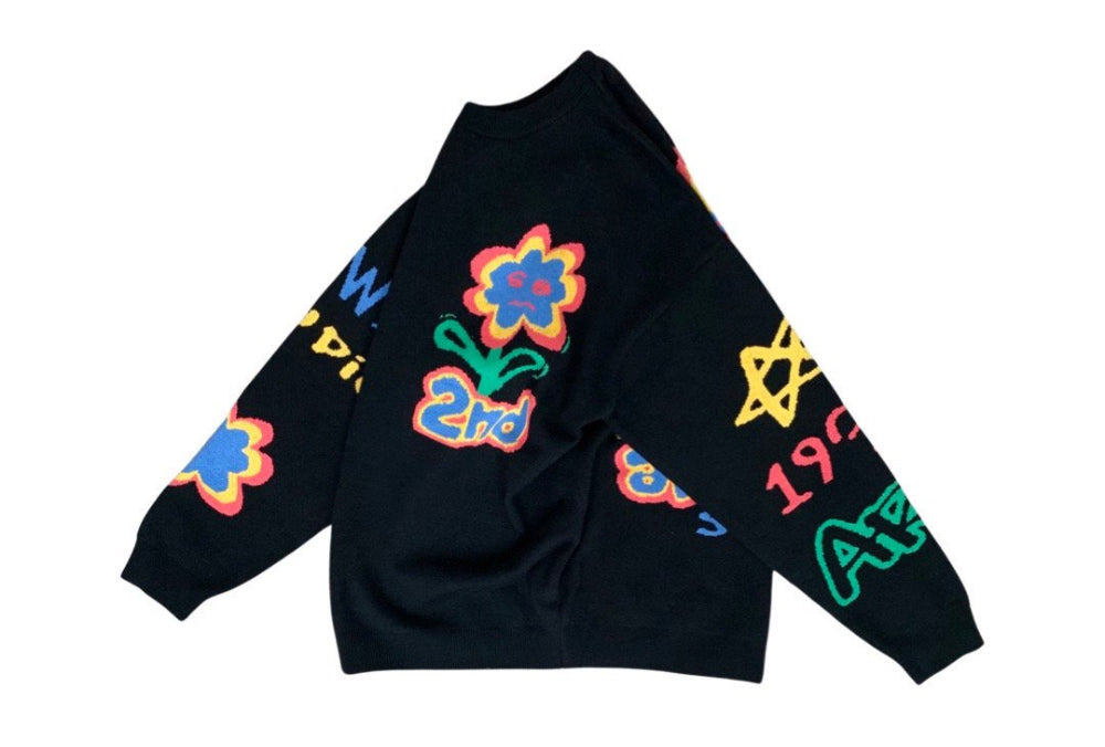 【一口價$408/件】🇰🇷韓國直送🇰🇷 2ND ARCHIVE Studio Flower Knit Sweater 2ND ARCHIVE