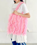 日本直送Volume tulle tote bag HANNA