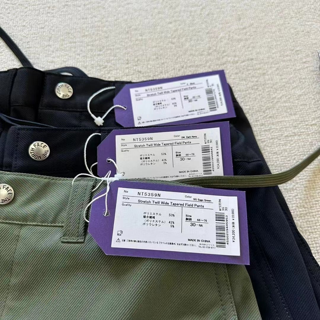 TNF PURPLE LABEL Stretch Twill Wide Tapered Field [ NT5359N ] Jiyan store