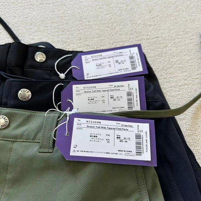 TNF PURPLE LABEL Stretch Twill Wide Tapered Field [ NT5359N ] Jiyan store
