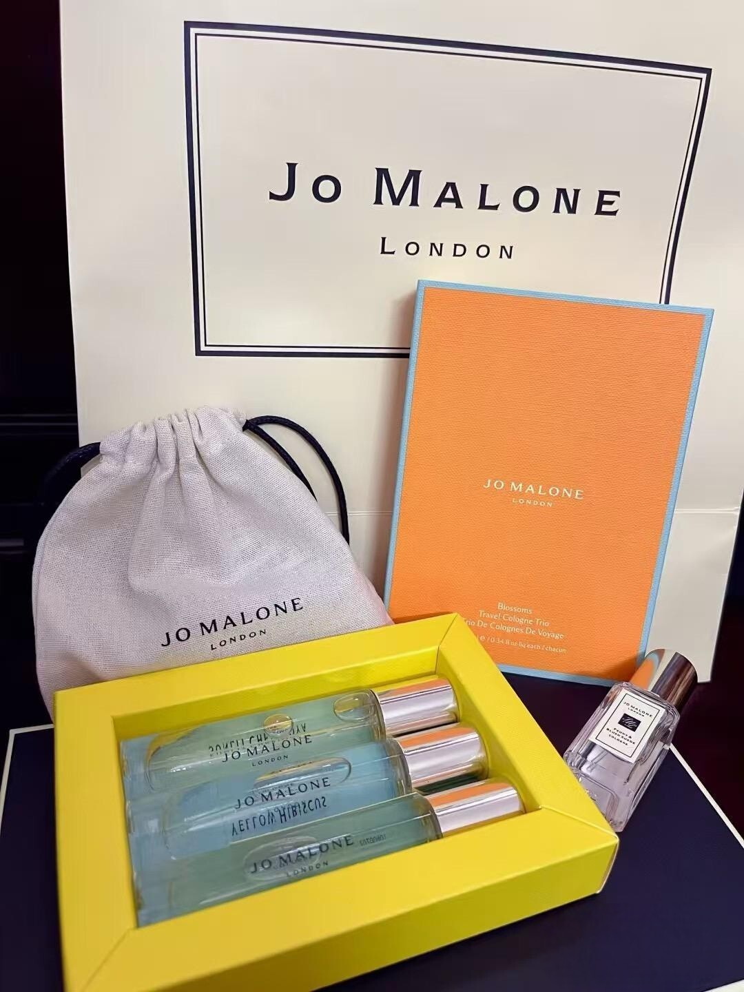 Jo Malone 花開限定三件套10ml*3(柚子皮+日照釋迦果+黃木槿）
