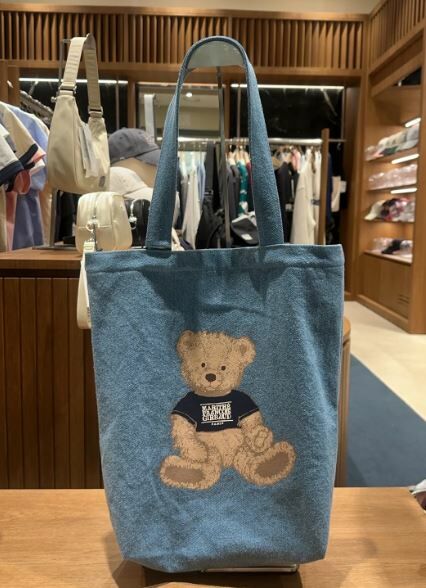 韓國直送MARITHE DOODLE BEAR ECO BAG 韩国大熊
