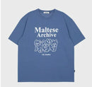 韓國直送Waikei Maltese Archive Line Graphic Half Tee  - 5 Color theot 2F D-2 LALAPIPO