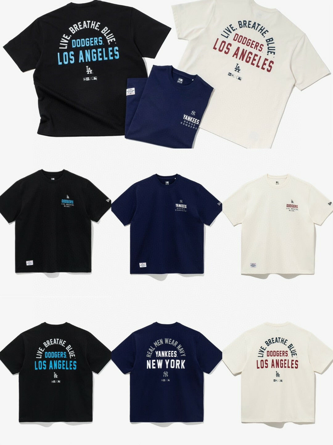New Era Dodgers Arch Slogan Tee -3 Color
