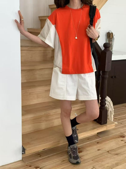 韓國直送Fusion Sleeve T-shirt