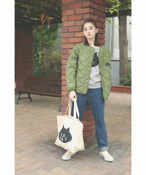 Ne-net NYA 驚訝貓 Quilt Jacket 聯名款夾棉外套