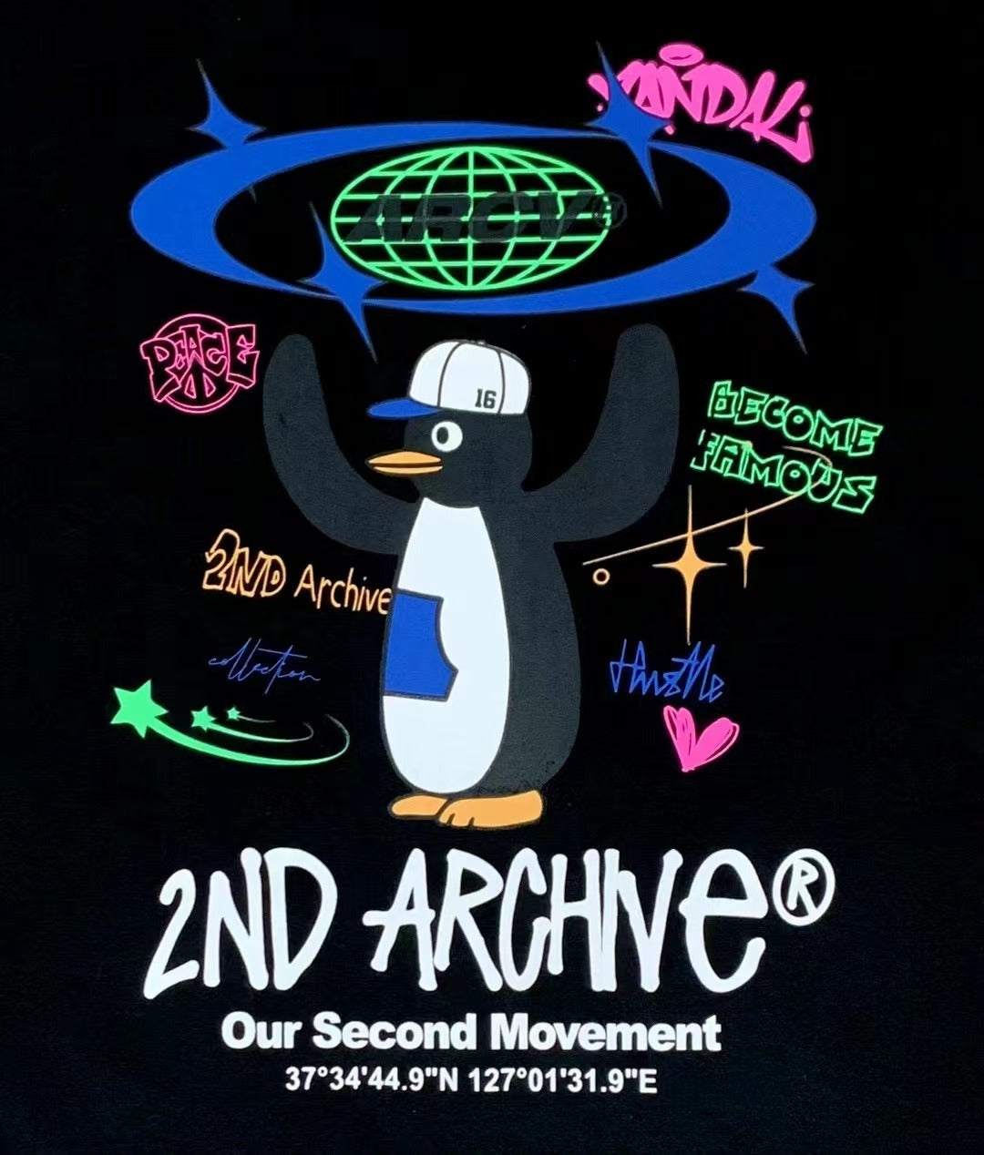 【一口價$298/件】🇰🇷韓國直送🇰🇷 2ND ARCHIVE Penguin T-shirt -4 Color APM 537 BOWL