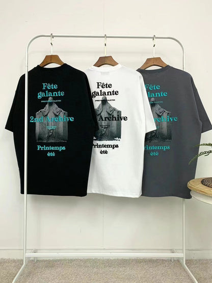 【一口價$277/件】🇰🇷韓國直送🇰🇷 2ND ARCHIVE Statue 3D embroidery T-shirt- 3 Color APM 537 BOWL