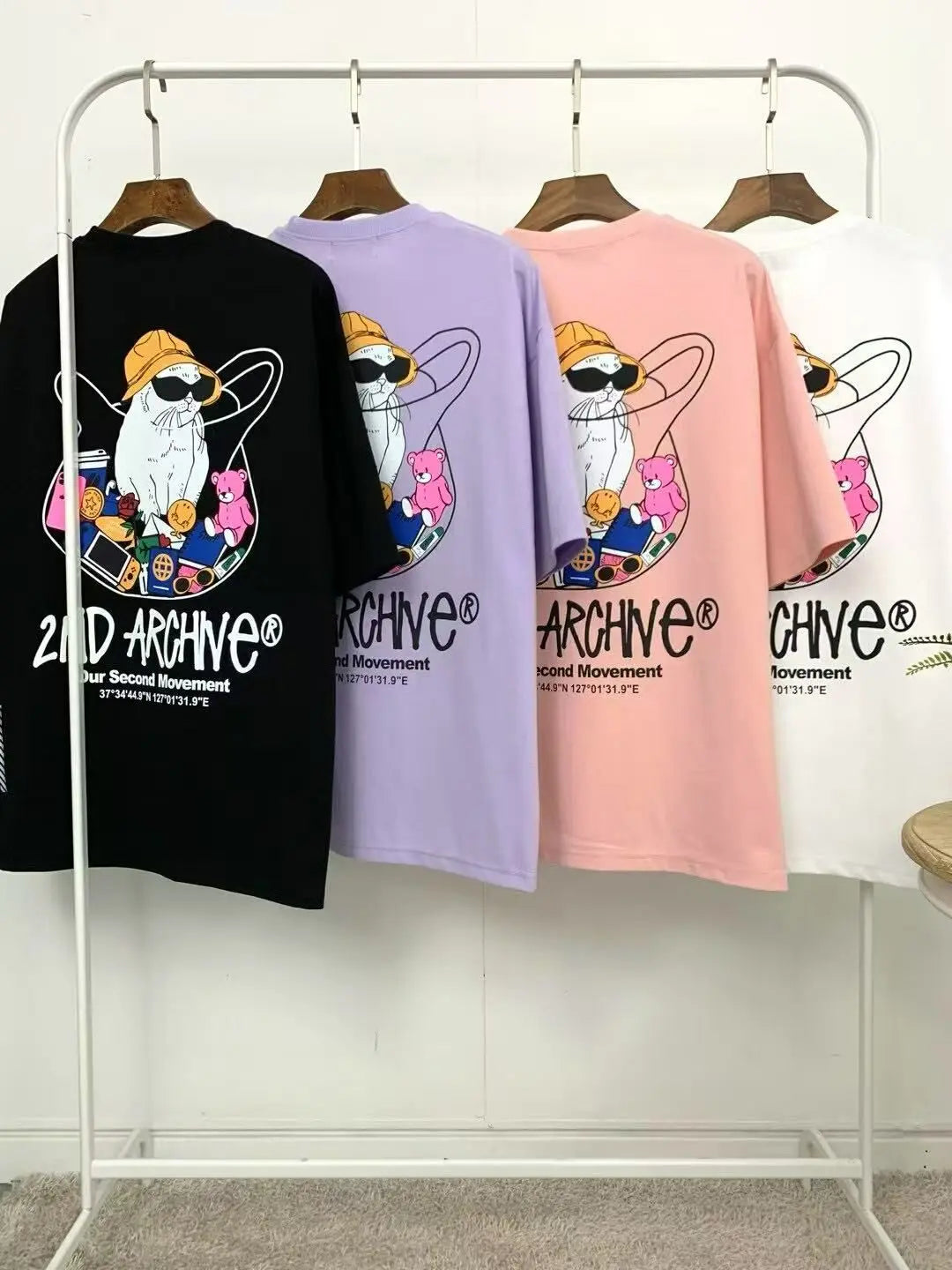 韓國直送🇰🇷 2ND ARCHIVE Vinyl Cat T-shirt APM 537 BOWL