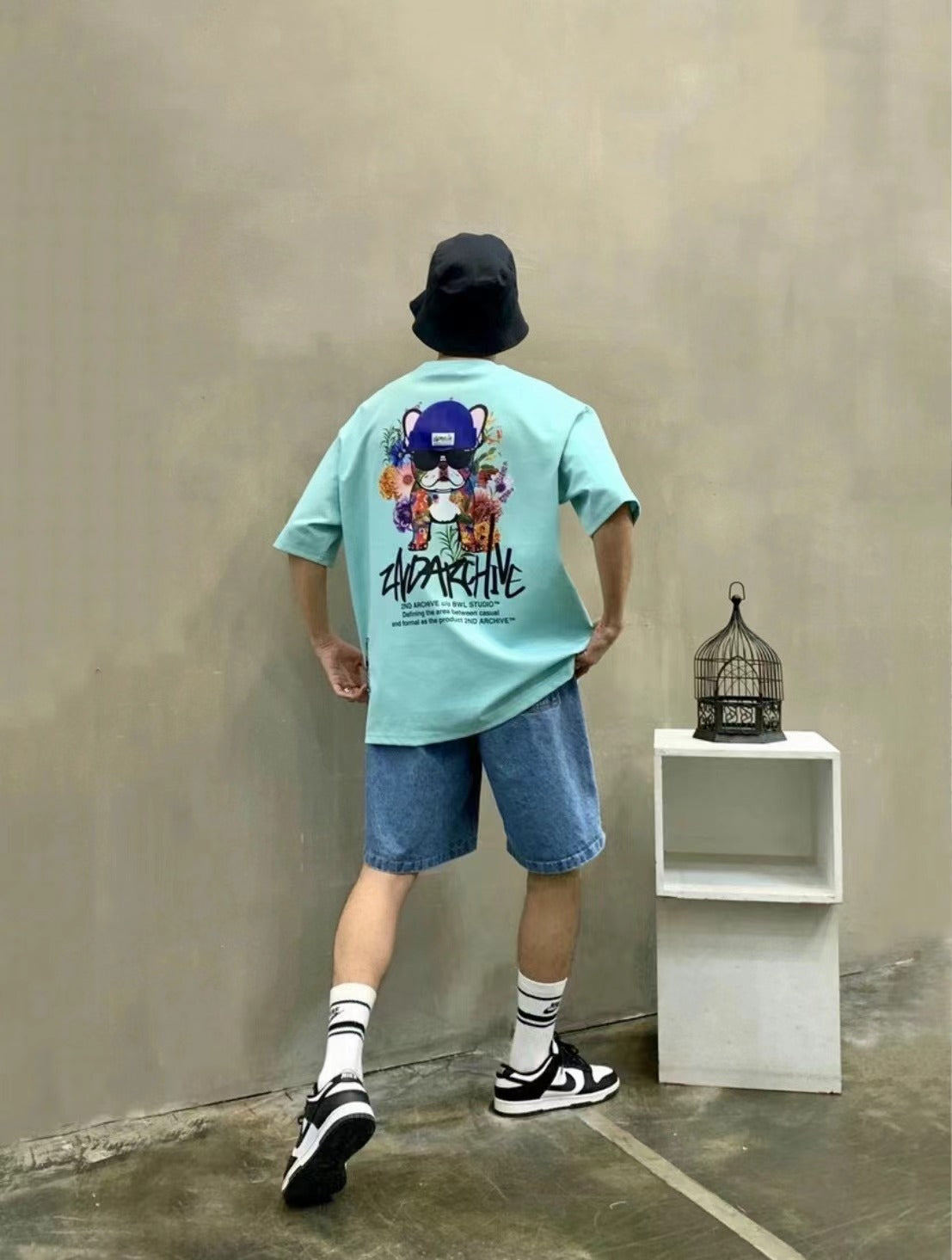 【一口價$277/件】🇰🇷韓國直送🇰🇷 2ND ARCHIVE Flower Garden dog Tee- 4 Color APM 537 BOWL
