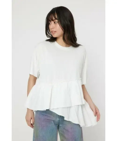 日本直送Rode Crown Pigment Frile Docking Tops Rode Crown(Rakuten Fashion)