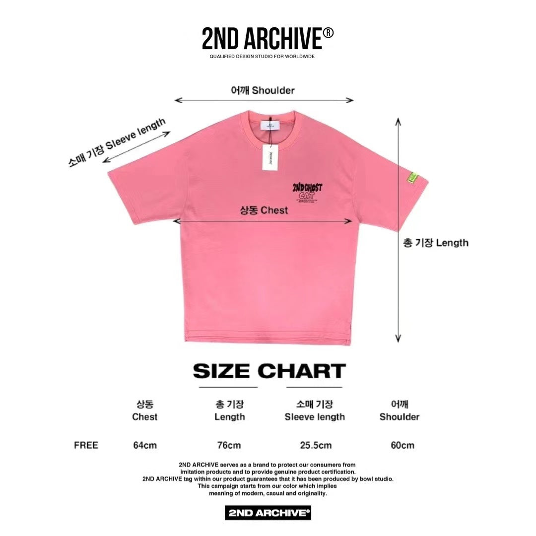 【一口價$277/件】🇰🇷韓國直送🇰🇷 2ND ARCHIVE 2nd Ghost T-shirt - 4 Color APM 537 BOWL