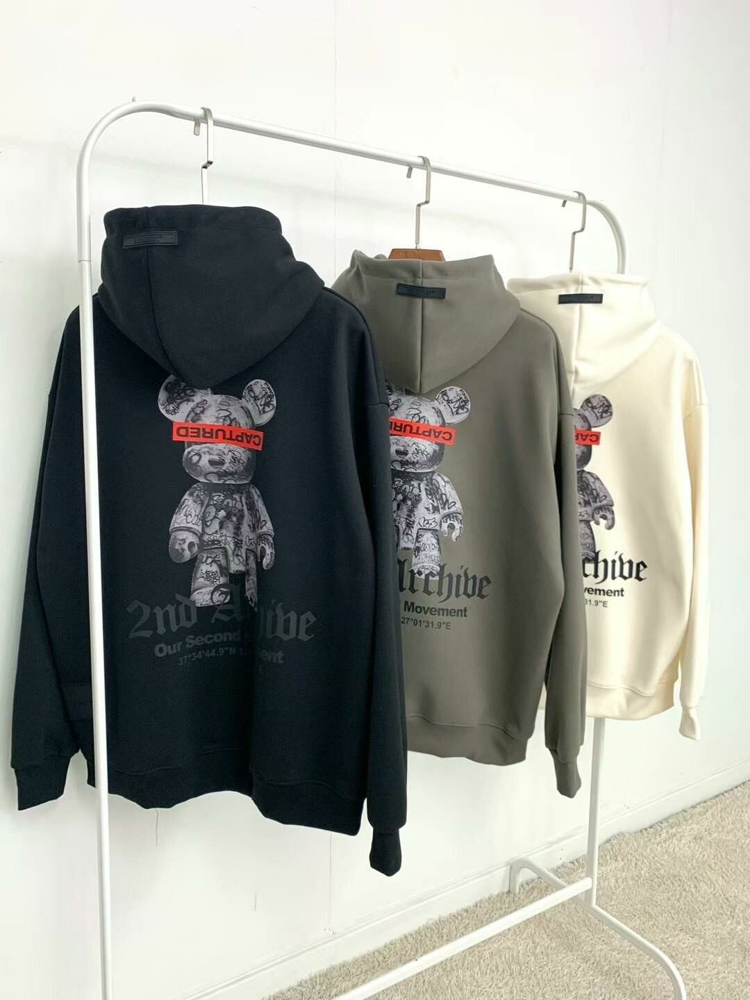 【一口價$390/件】🇰🇷韓國直送🇰🇷 2ND ARCHIVE Captured Bear Hoodies