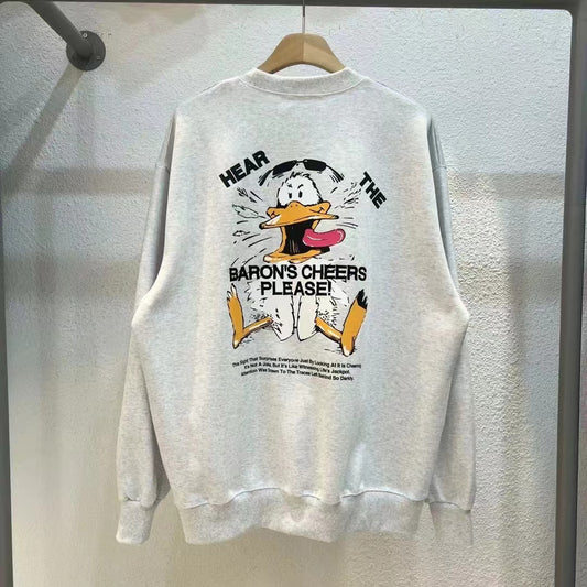 韓國直送Baron Duck embroidery happo sweatshirt