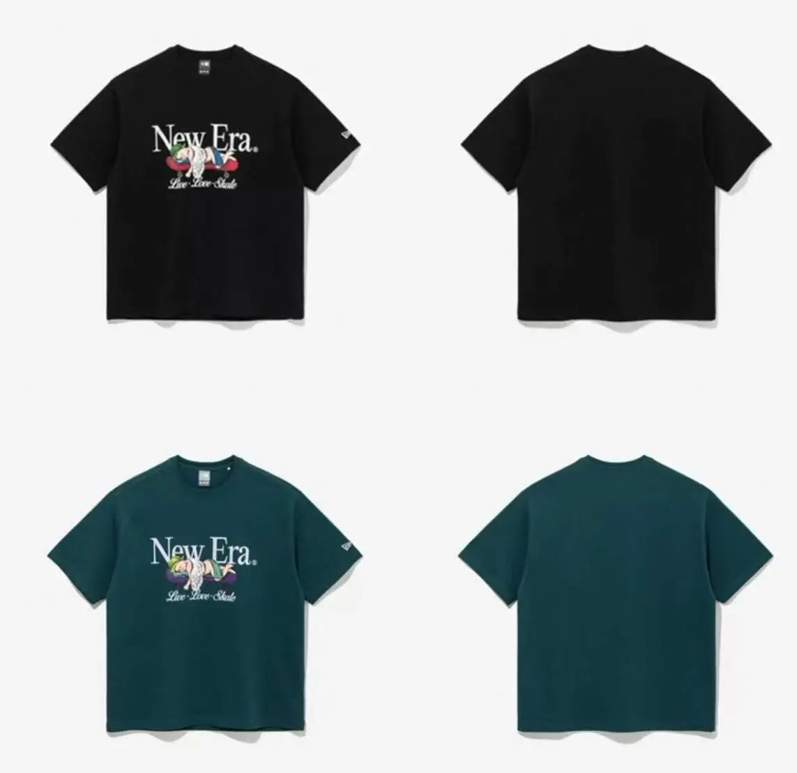 韓國直送New Era Live Love Skate Tee