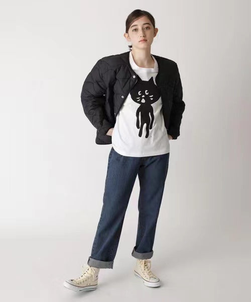 Ne-net NYA 驚訝貓 Quilt Jacket 聯名款夾棉外套