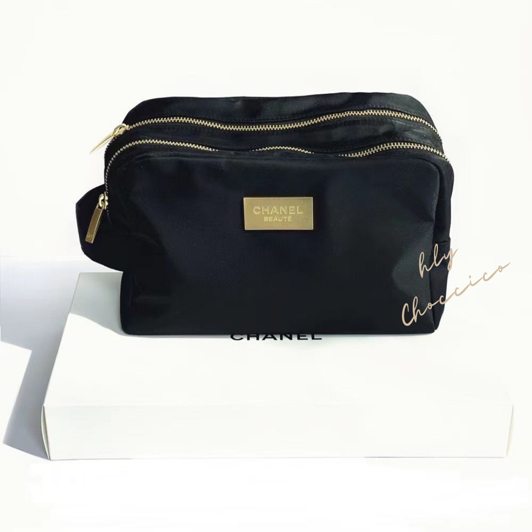 🖤 Chanel VIP禮品 🖤  大容量化妝袋  ‼️有盒‼️