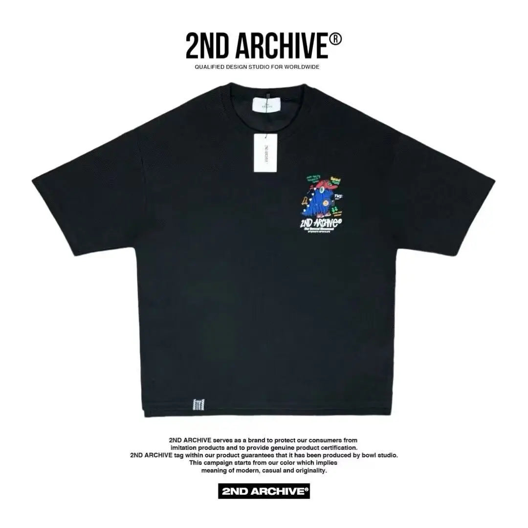 韓國直送 2ND ARCHIVE Headset Autograph Pen Dinosaur Tee HLY & CHOCCICO