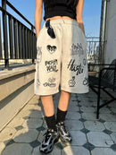 韓國直送 PLUS 82 HIYA Firework Graffiti Shorts APM 537 BOWL