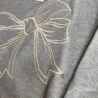 【一口價$363/件】韓國潮牌RonRon Embroidered line bow sweatshirt - 5 Color HLY & CHOCCICO
