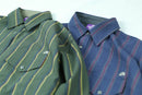 TNF Purple Label Regimental Stripe Field Shirt 紫標間條長䄂恤衫 - HLY & CHOCCICO