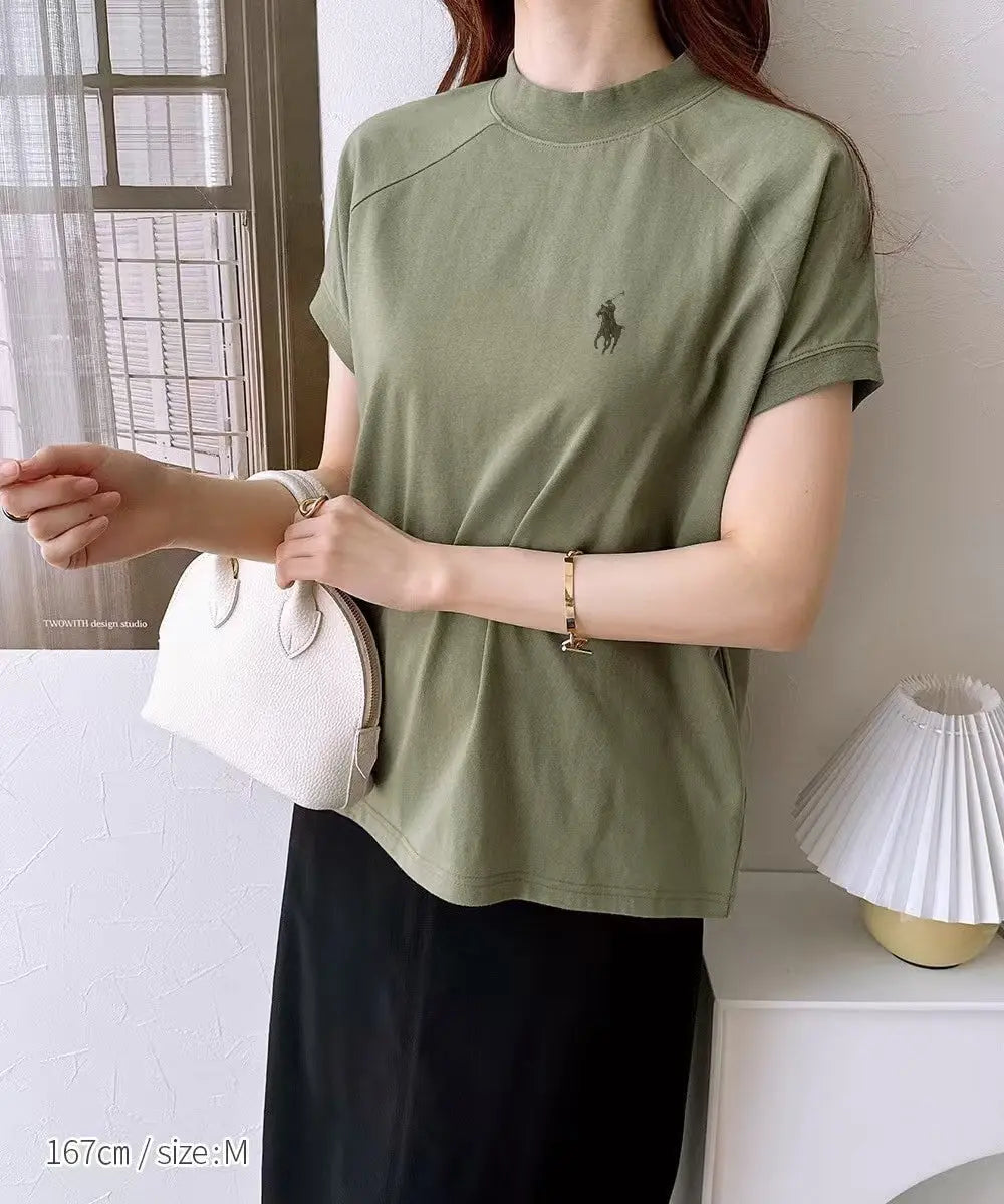 RL微高領刺繡Tee |6色入 (大廠)223064＃88