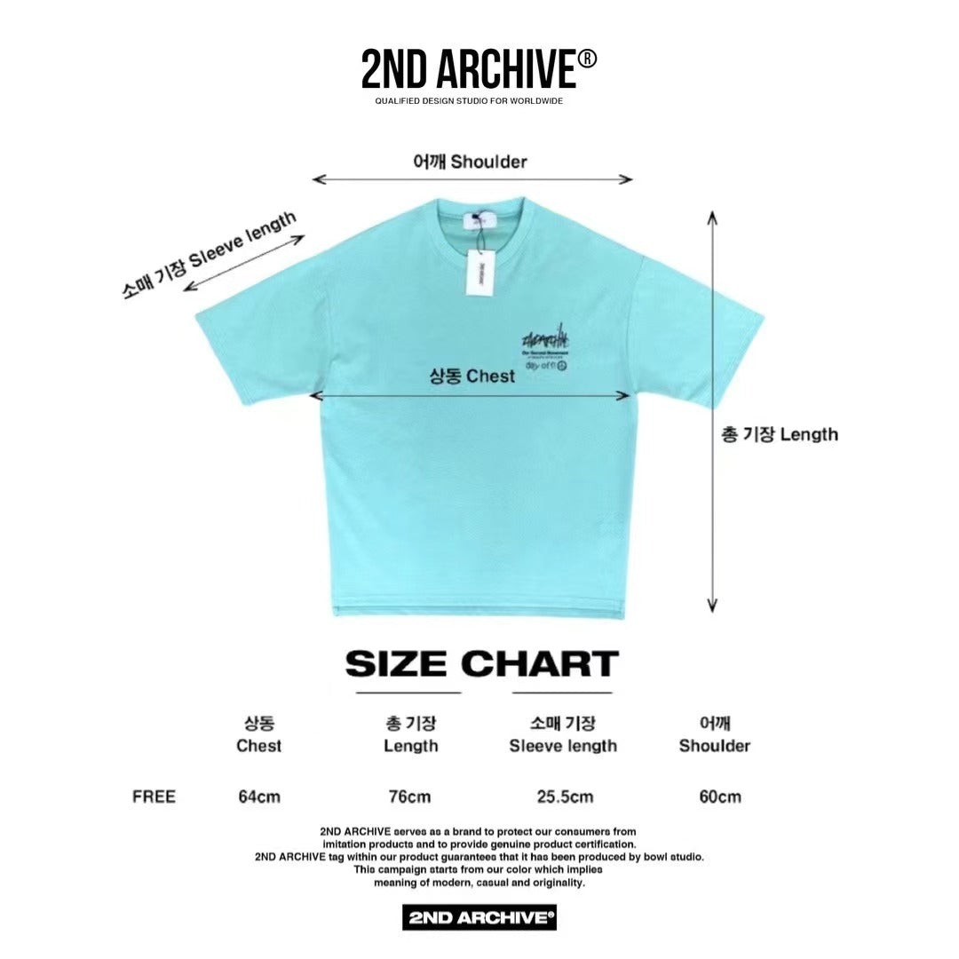【一口價$277/件】🇰🇷韓國直送🇰🇷 2ND ARCHIVE Foam Circle logo Tee- 4 Color APM 537 BOWL