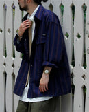 TNF Purple Label Regimental Stripe Field Shirt 紫標間條長䄂恤衫 - HLY & CHOCCICO