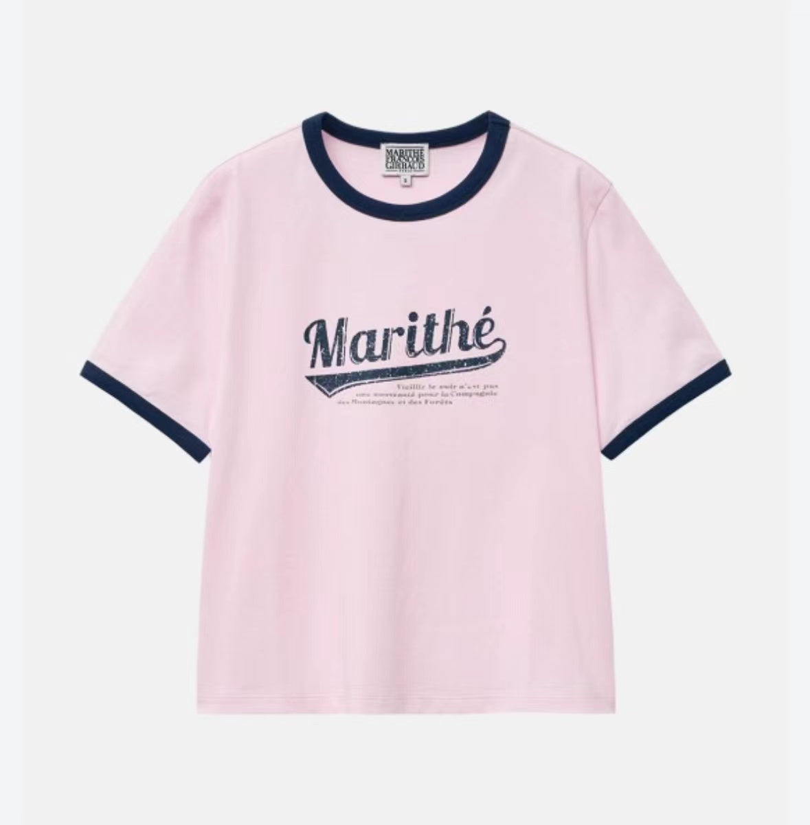 MARITHE FRANCOIS GIRBAUD VINTAGE BASEBALL RINGER TEE HLY & CHOCCICO