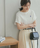 RL 刺繡船領 Tee -4 Color Nya醬外貿服飾 (大廠)206788＃79