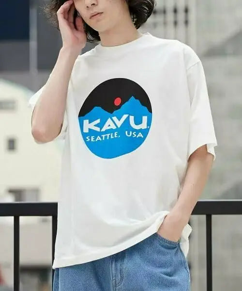 日本直送KAVU  Mount Logo Tee