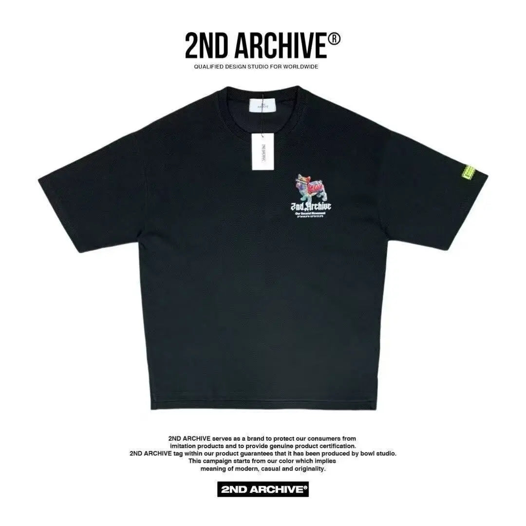 韓國直送🇰🇷 2ND ARCHIVE Tape Bulldog  T-shirt - 4 Color APM 537 BOWL