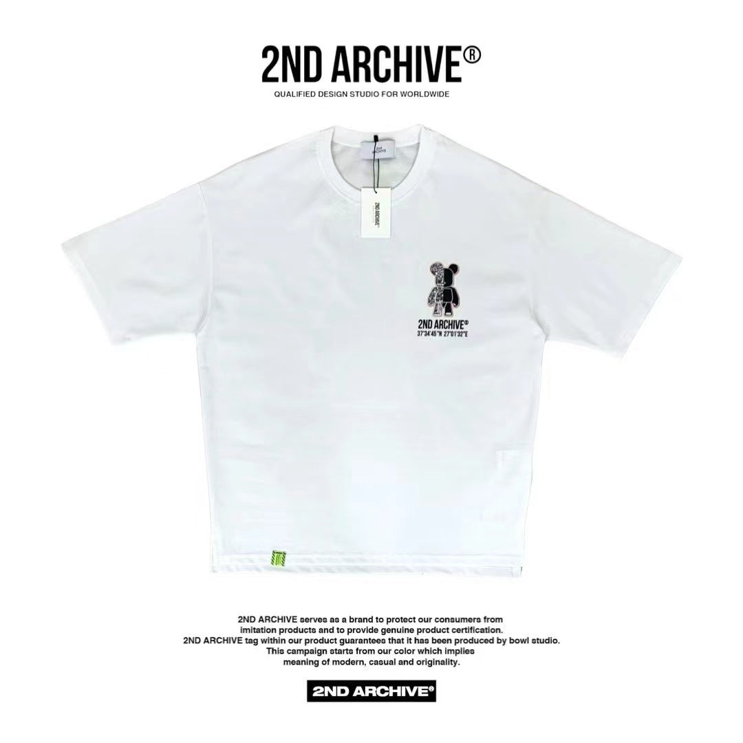 【一口價$277/件】🇰🇷韓國直送🇰🇷 2ND ARCHIVE Half Bear  T-shirt - 4 Color