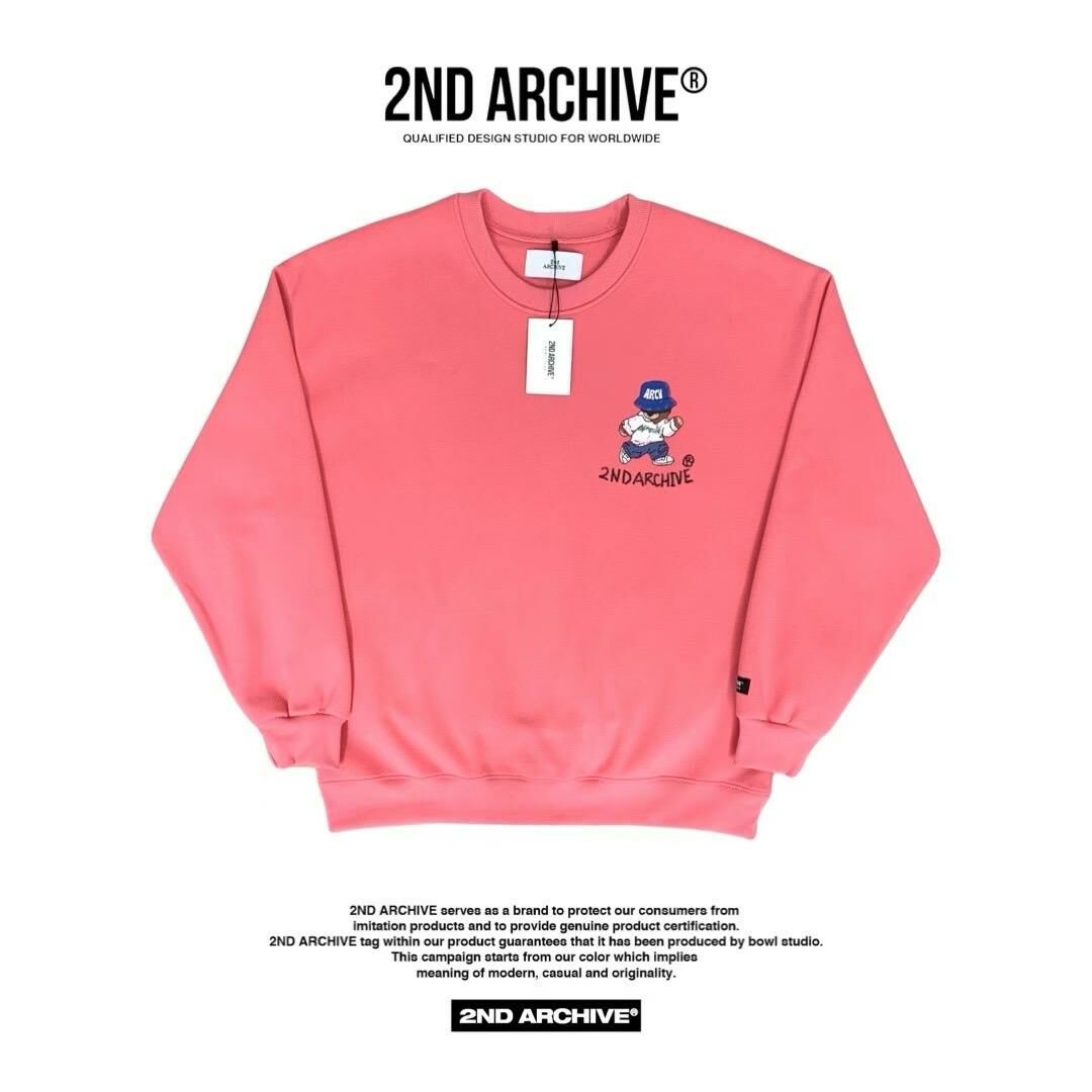 【一口價$378/件】🇰🇷韓國直送🇰🇷 2ND ARCHIVE Arch Bear Sweatshirt | 3 Color 2ND ARCHIVE