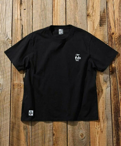 CHUMS 別注 history back print crew neck T-shirt -4 Color