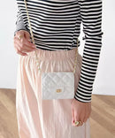 Micro Mini Quilted Chain Shoulder Bag HLY & CHOCCICO
