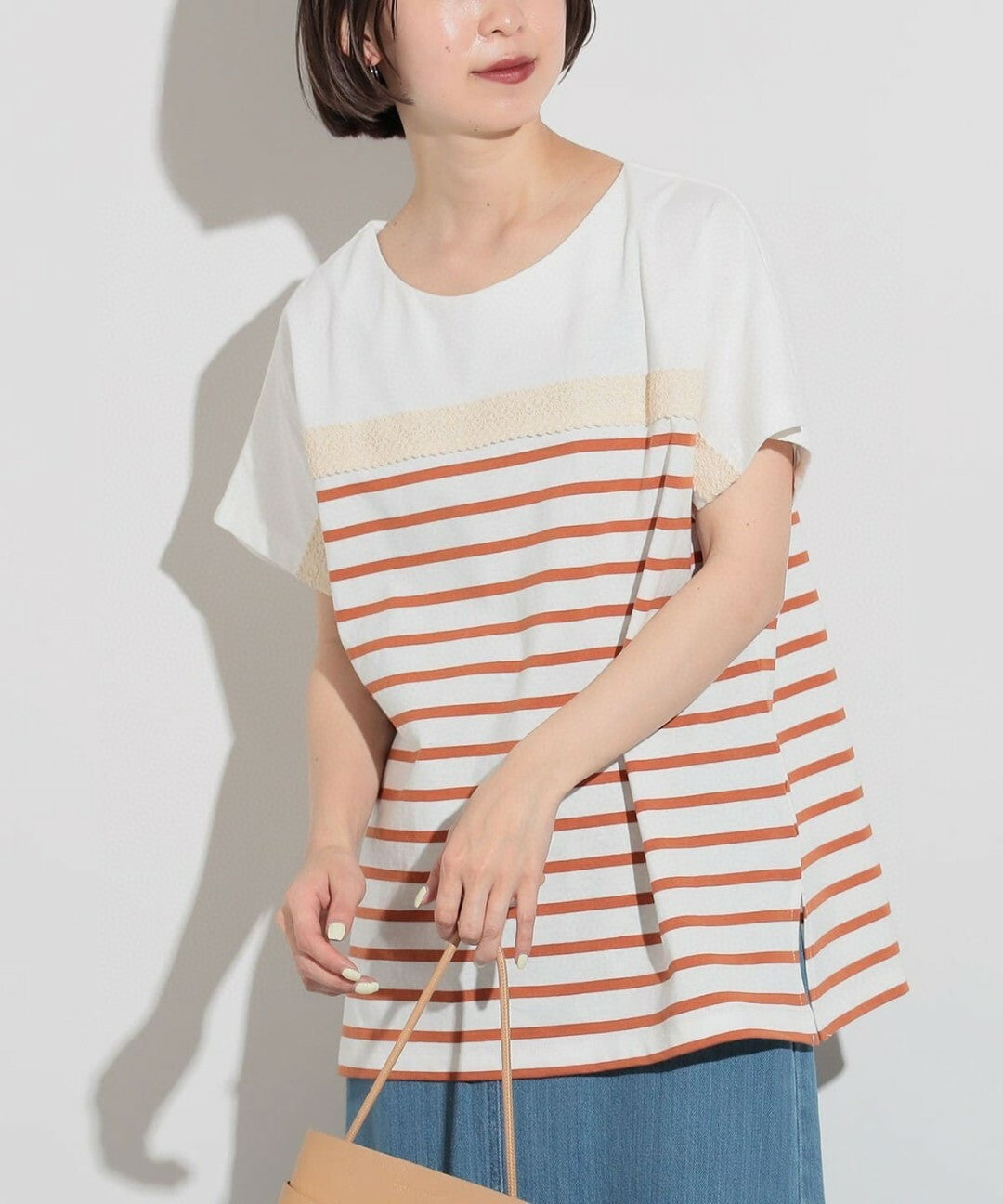 BMS Lace table border blue over Tee - 2 Color 