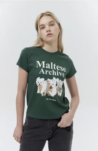韓國直送Waikei Maltese Maltese Archive Short Sleeve T-shirt OIOI 線上