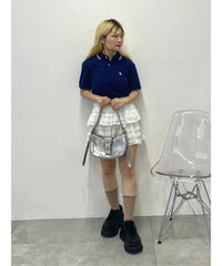 日本直送USPOLO Line Polo Shirt WEGO LADY'S