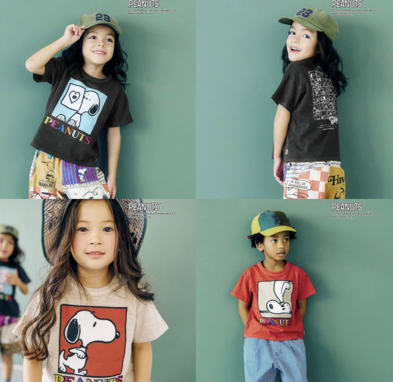 日本直送F.O.KIDS PEANUTS Collaboration Fade  Patterns  Tee (大廠)