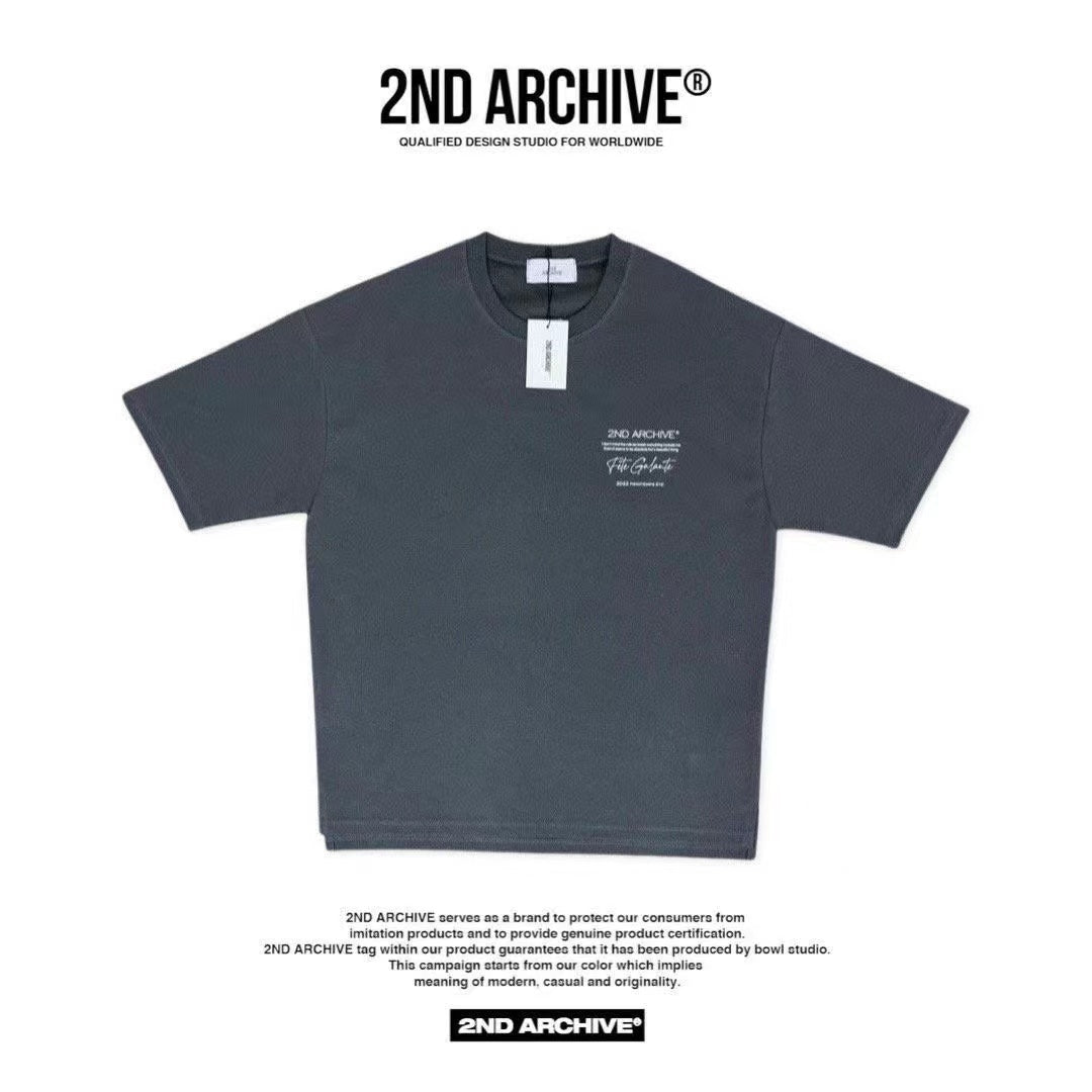 【一口價$277/件】🇰🇷韓國直送🇰🇷 2ND ARCHIVE Statue 3D embroidery T-shirt- 3 Color APM 537 BOWL
