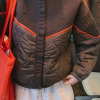 韓國直送Patchwork Quilted Jacket - HLY & CHOCCICO