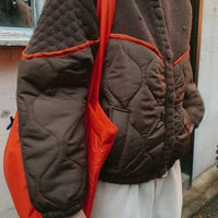 韓國直送Patchwork Quilted Jacket - HLY & CHOCCICO