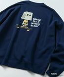 PEANUTS  Charlie Silhouette Back Print  Sweatshirt HLY & CHOCCICO